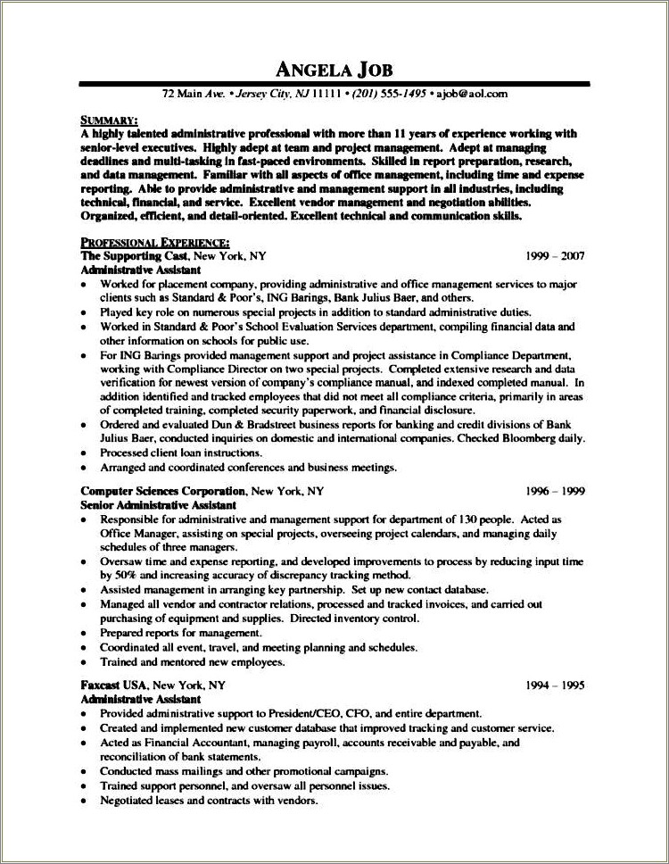 experienced-executive-assistant-resume-objective-resume-example-gallery