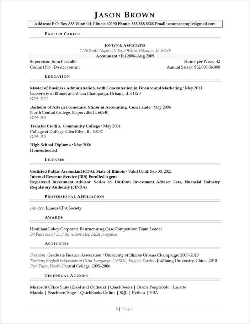 Federal Resume Gs 11 Example 