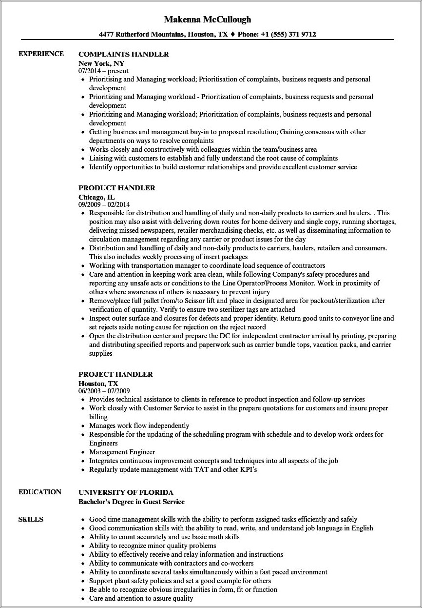 fedex-package-handler-resume-sample-resume-example-gallery