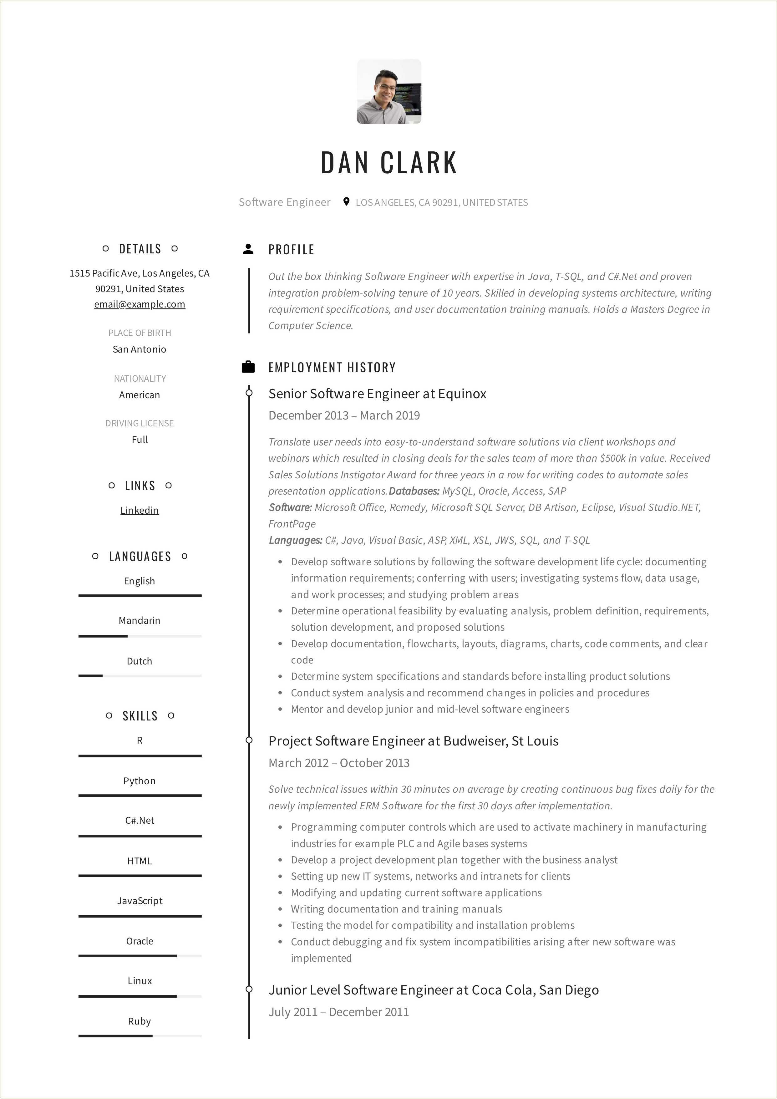 Free Fillable Resume Templates Download - Resume Example Gallery