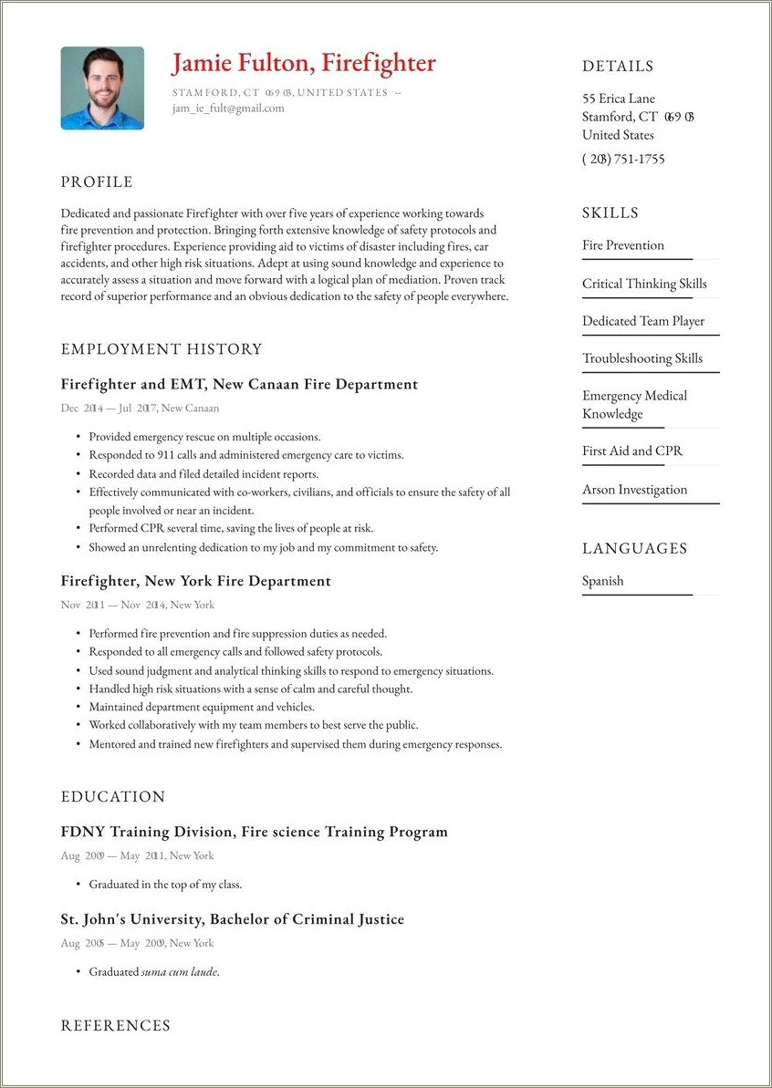 Fire Safety Resume Free Download - Resume Example Gallery