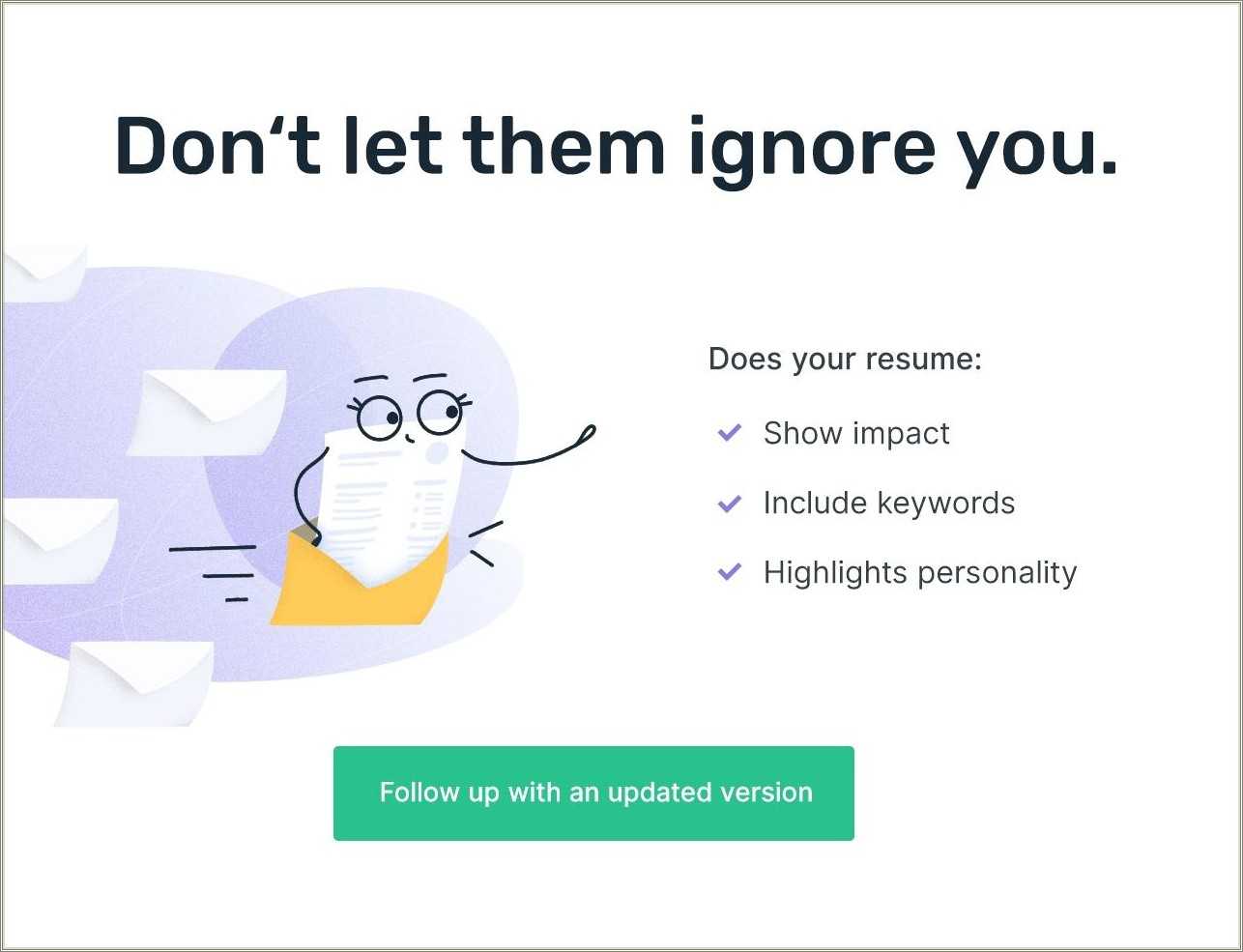 Another Word For Follow Up On Resume