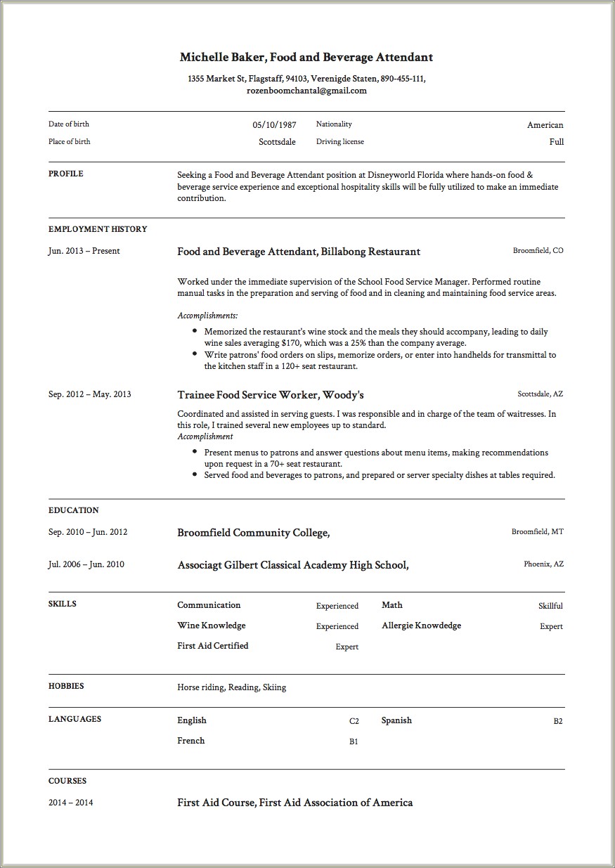 food-and-beverage-director-resume-objective-resume-example-gallery