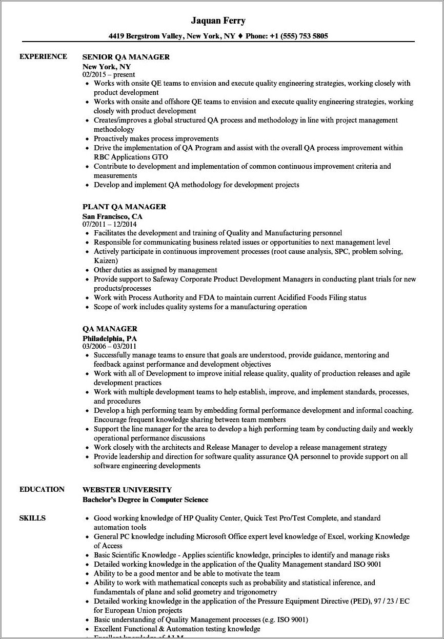 food-industry-quality-assurance-manager-resume-resume-example-gallery