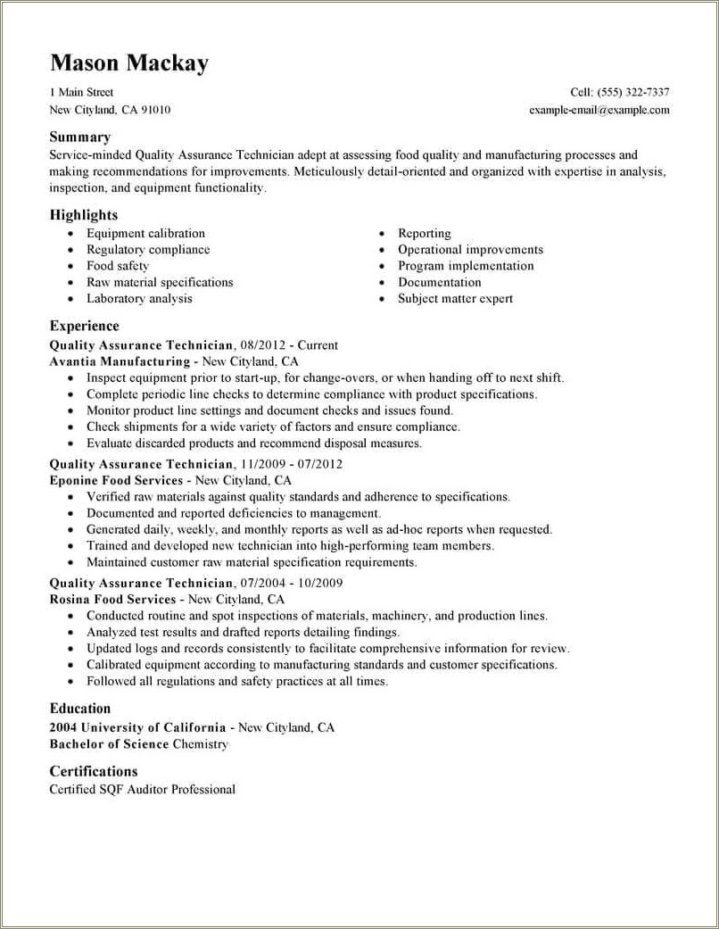 food-quality-control-manager-resume-sample-resume-example-gallery