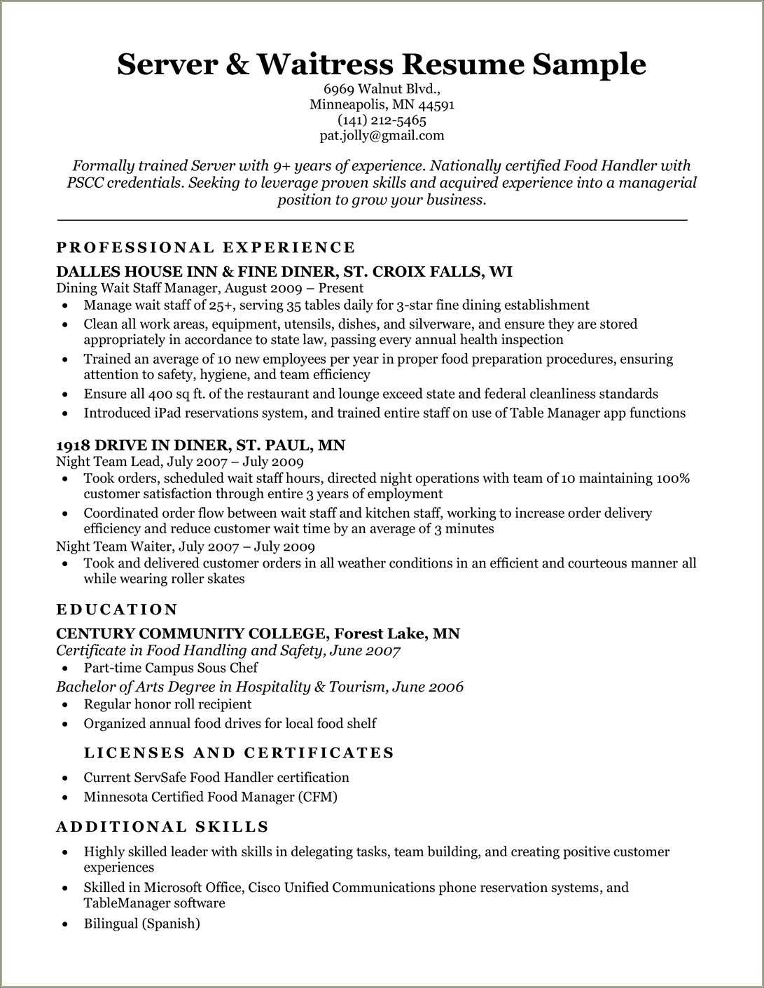 sample-resume-for-food-handler-resume-example-gallery