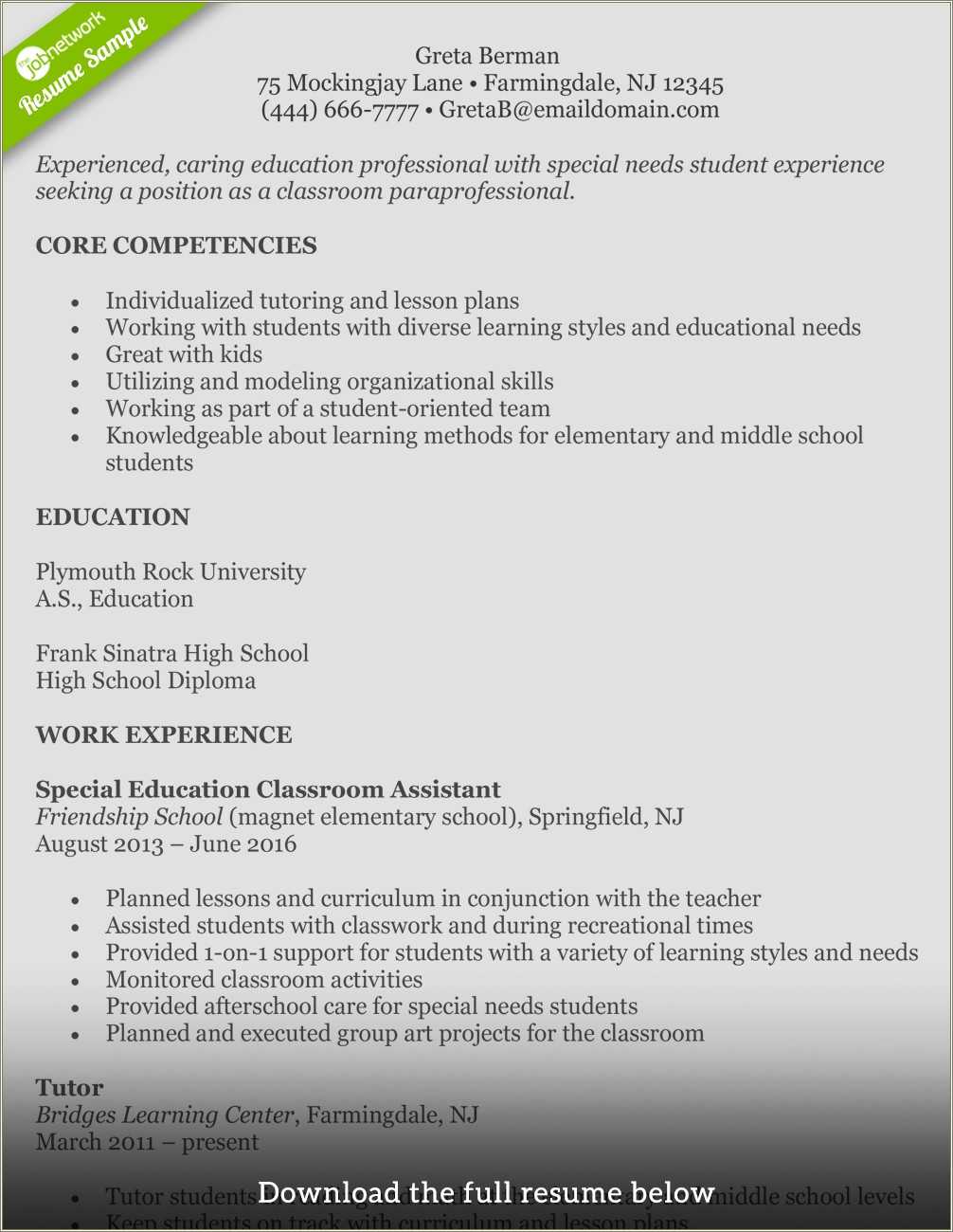 format-of-a-resume-for-a-teaching-job-resume-example-gallery