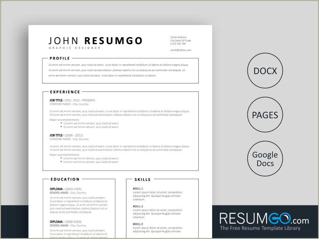 free-and-simple-resume-template-resume-example-gallery