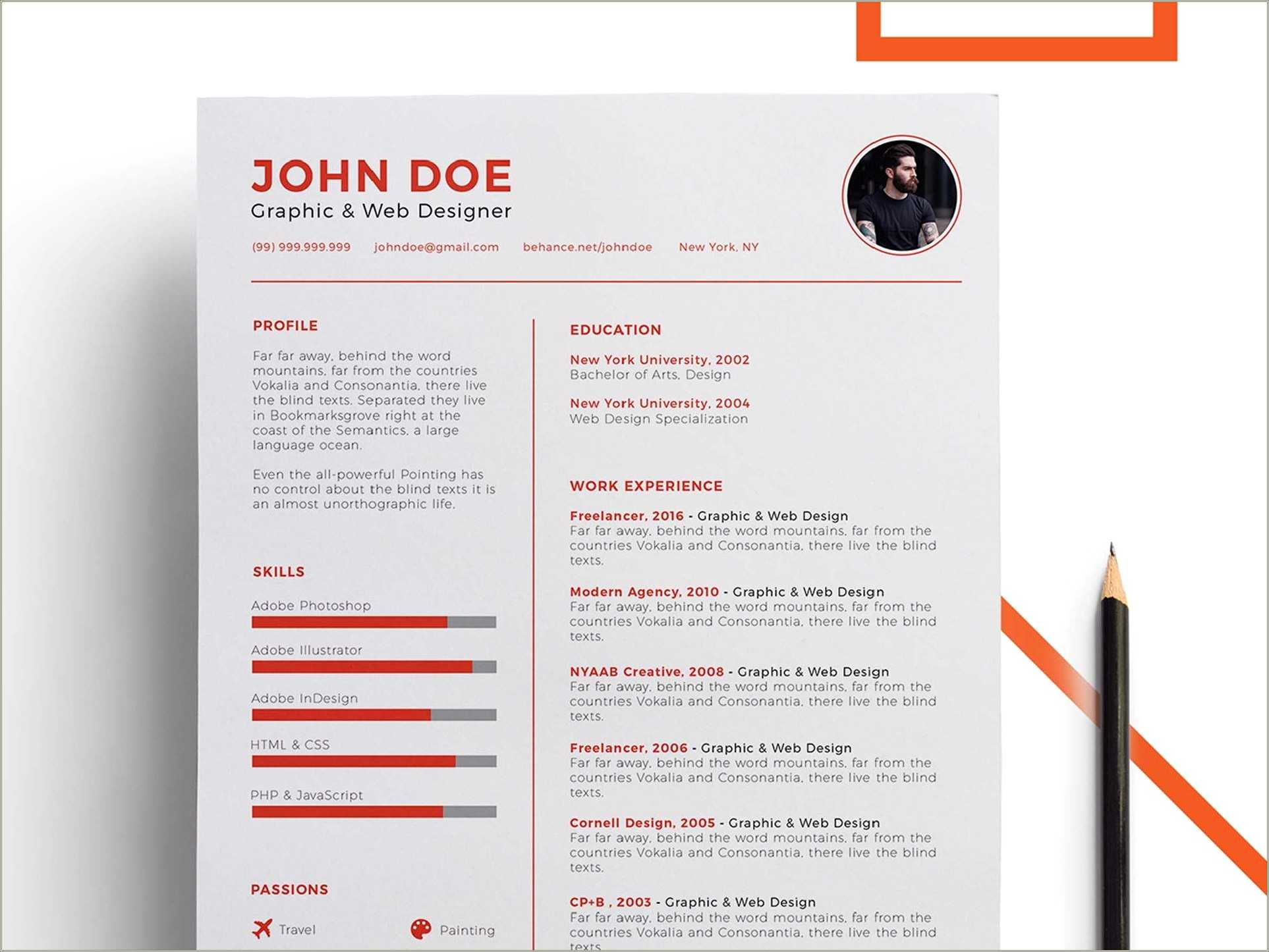 Free Creative Resume Templates Ppt Resume Example Gallery