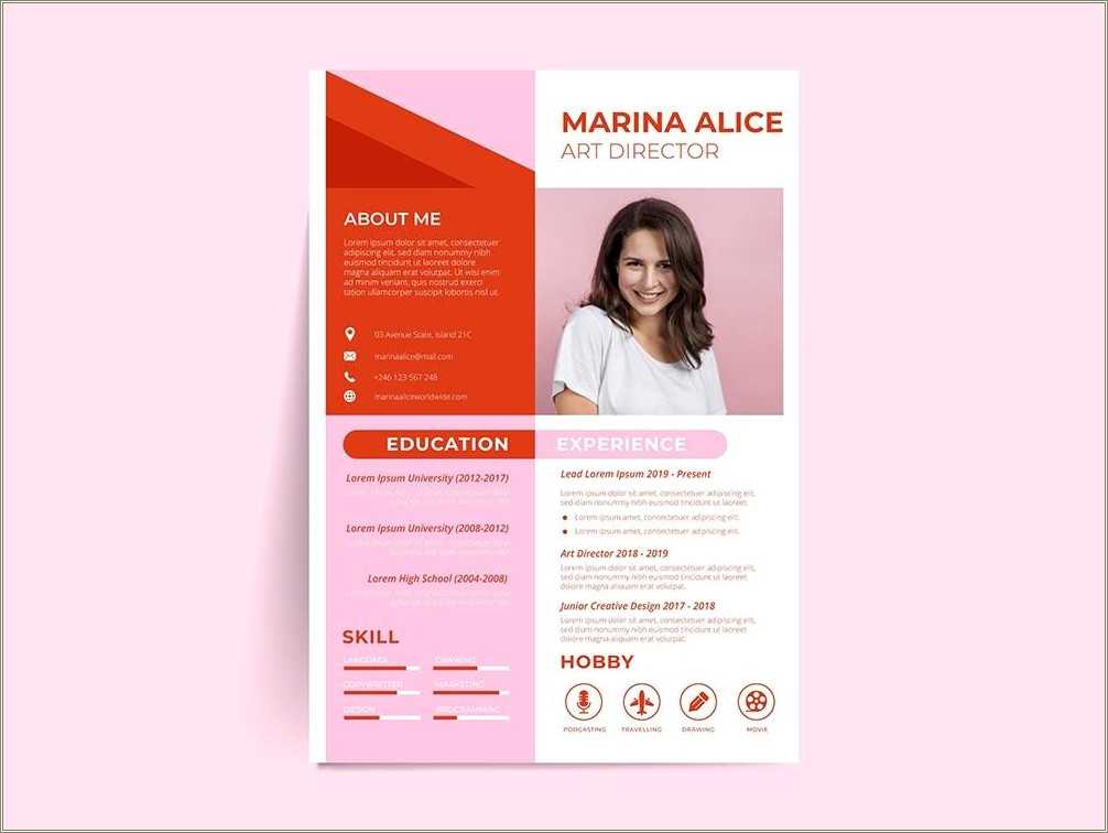 free-download-red-resume-templates-resume-example-gallery