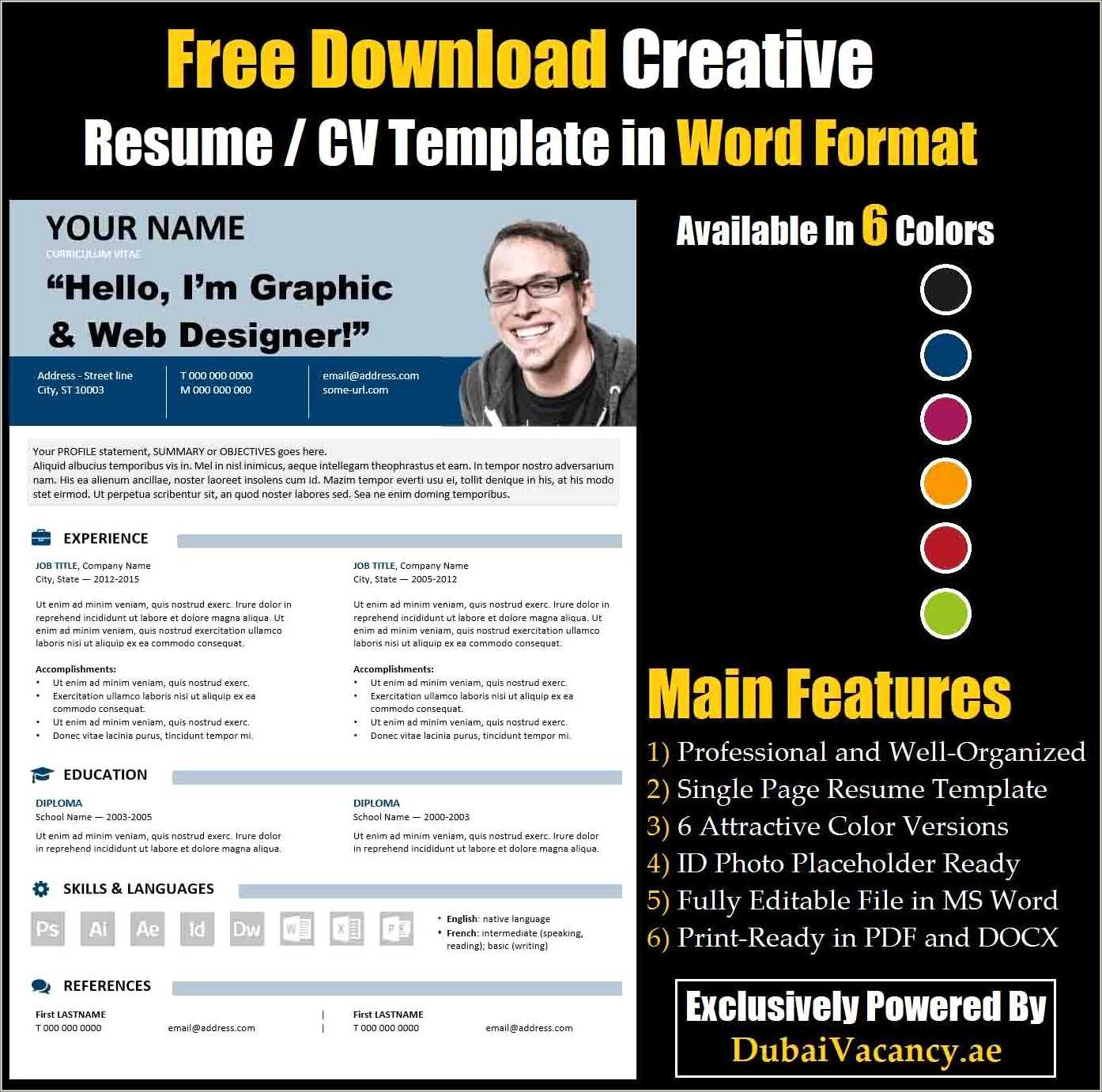 Free Downloadable Resume Templates For Word 2003 - Resume Example Gallery