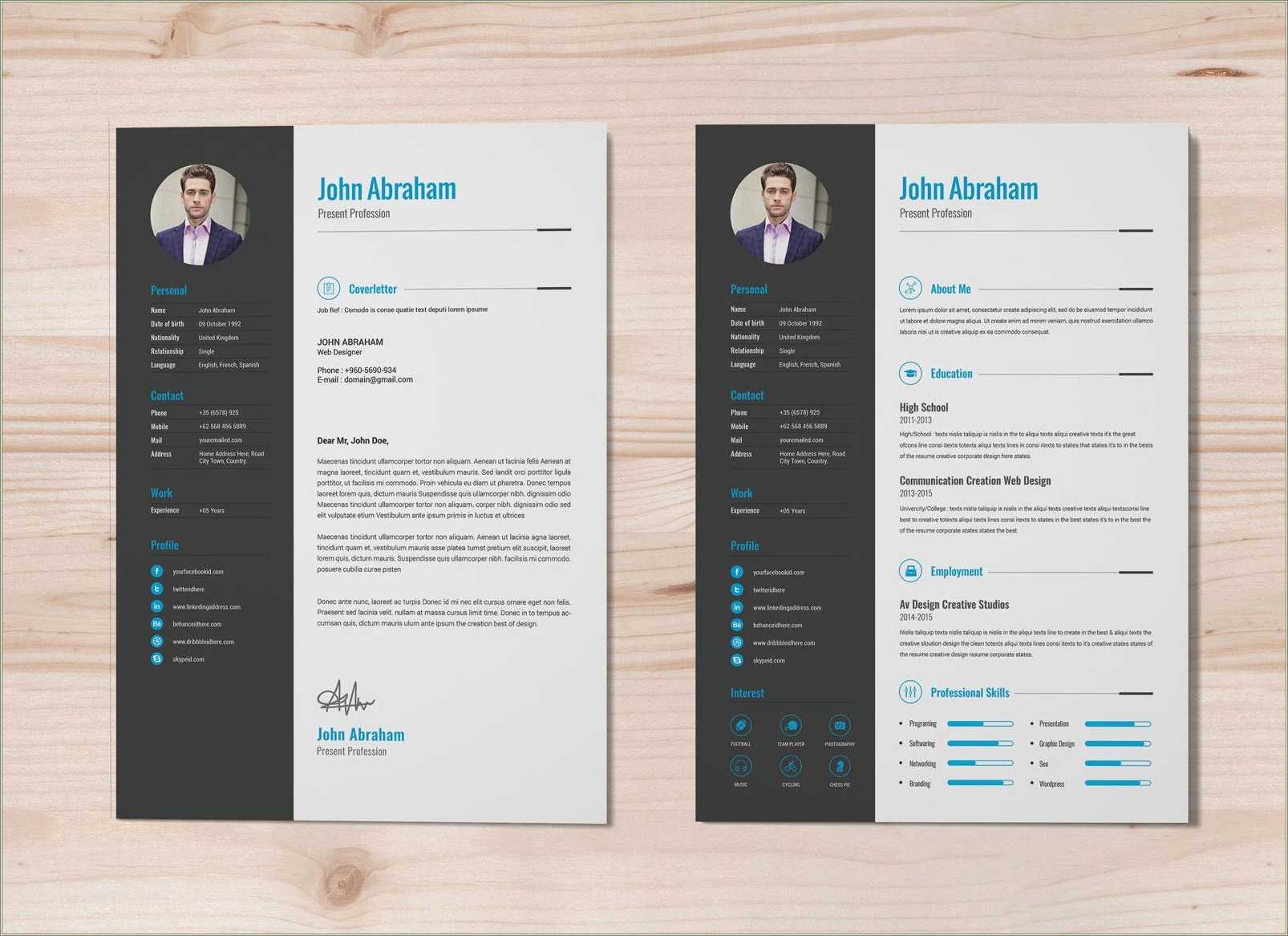 Free Executive Ms Word Resume Templates - Resume Example Gallery