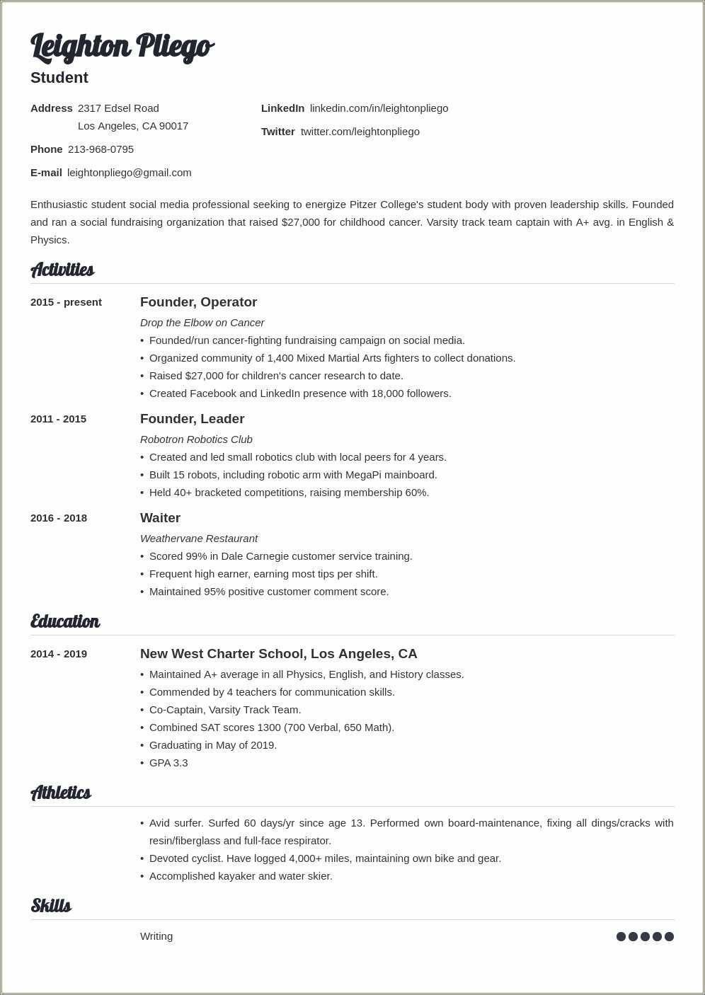 free-high-school-resume-for-college-template-resume-example-gallery