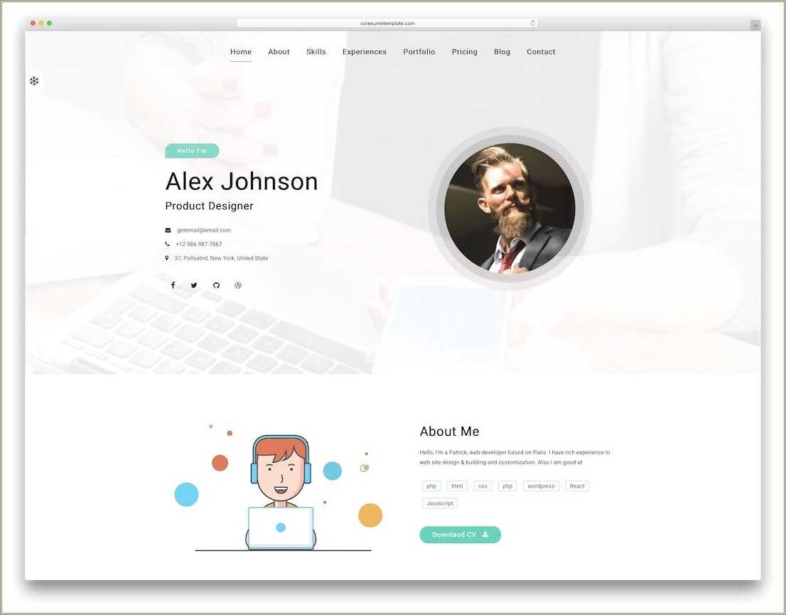 free-html5-responsive-resume-template-resume-example-gallery