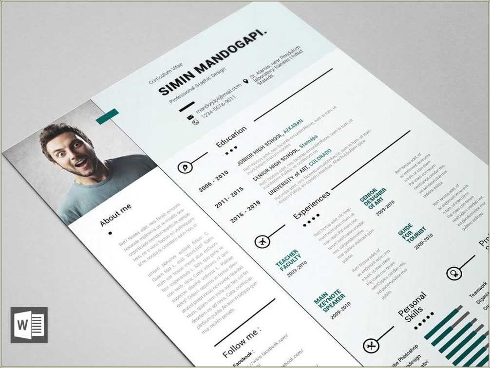 colorful resume templates free download word 2007