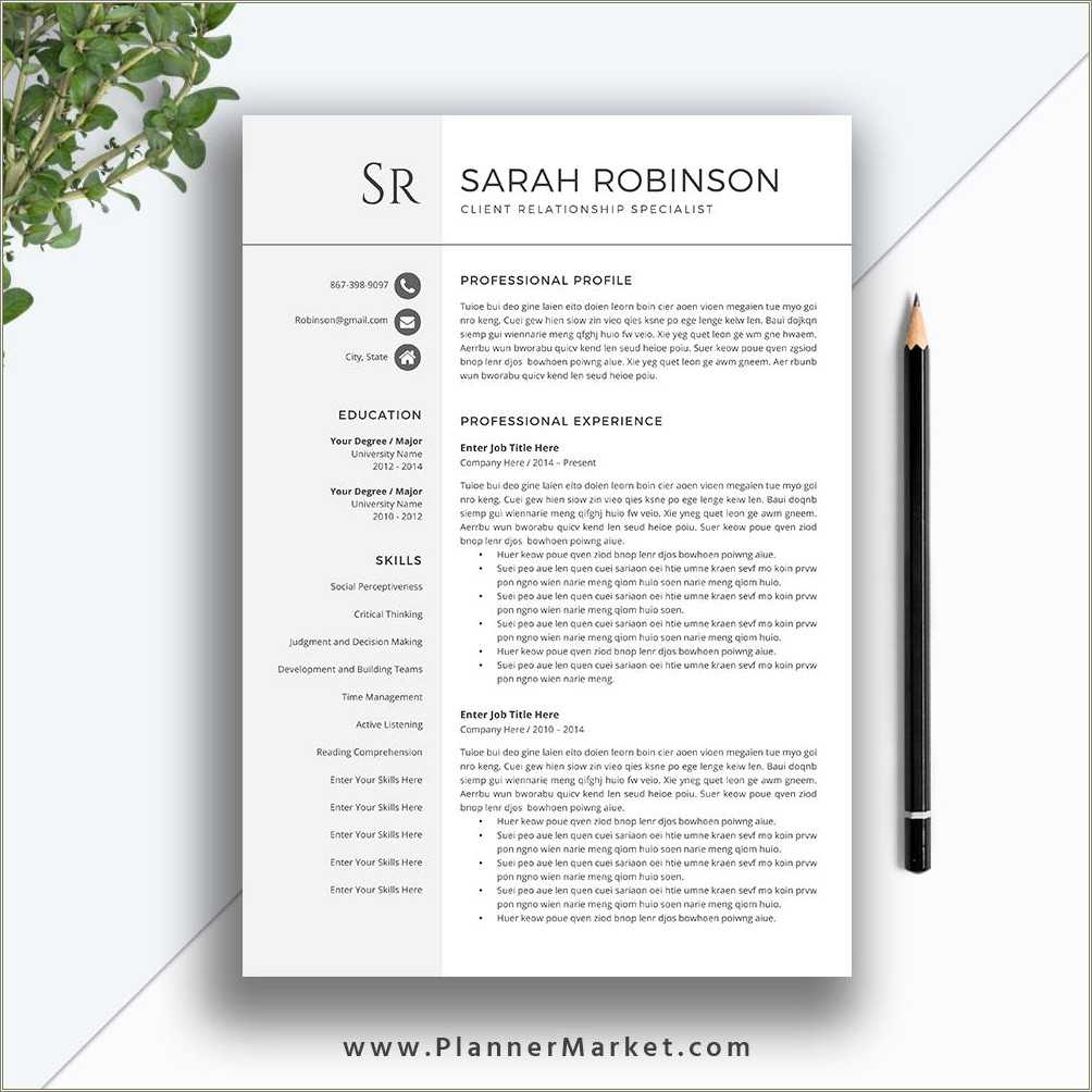 free resume templates word for teachers