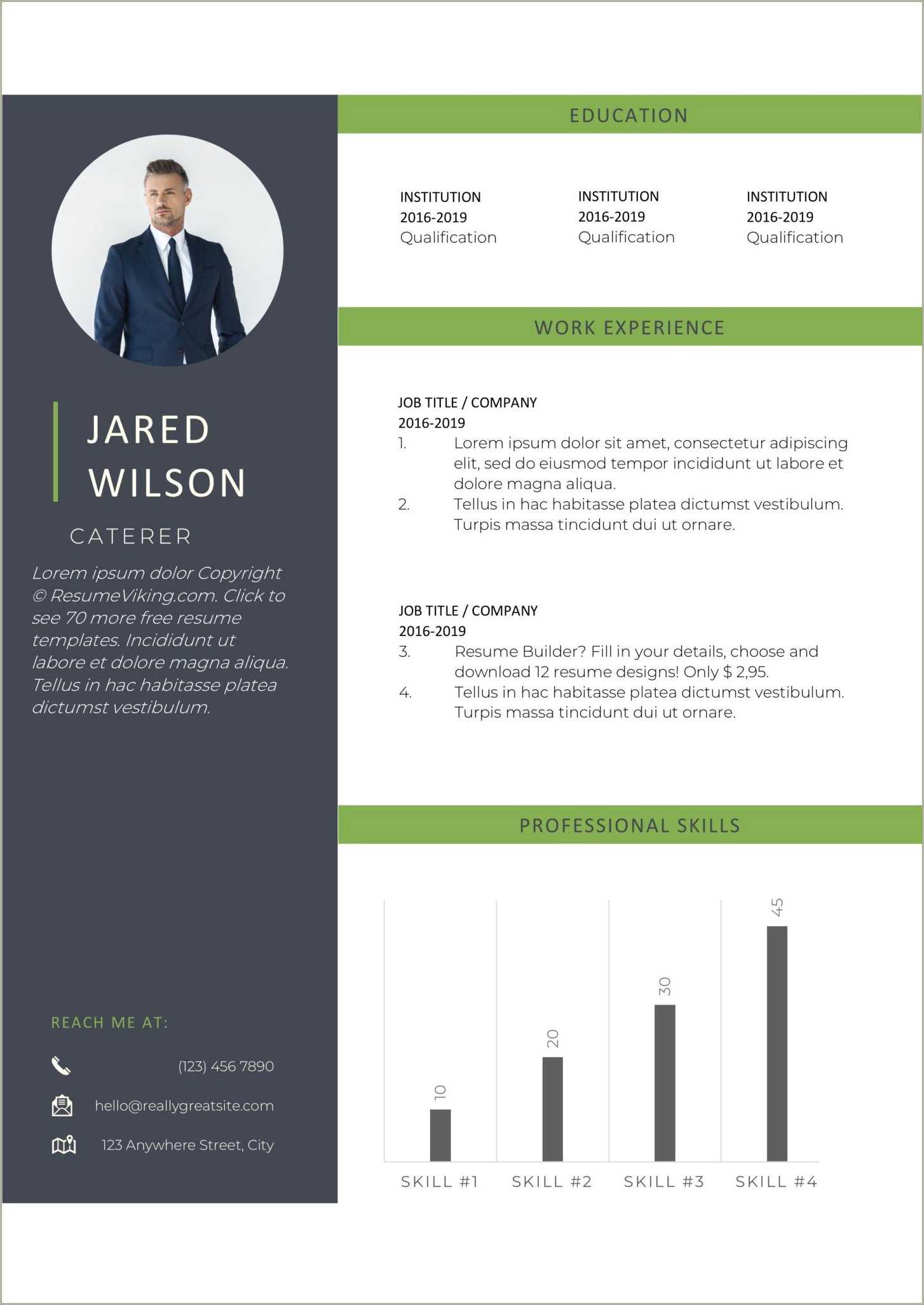 2019 resume word document template
