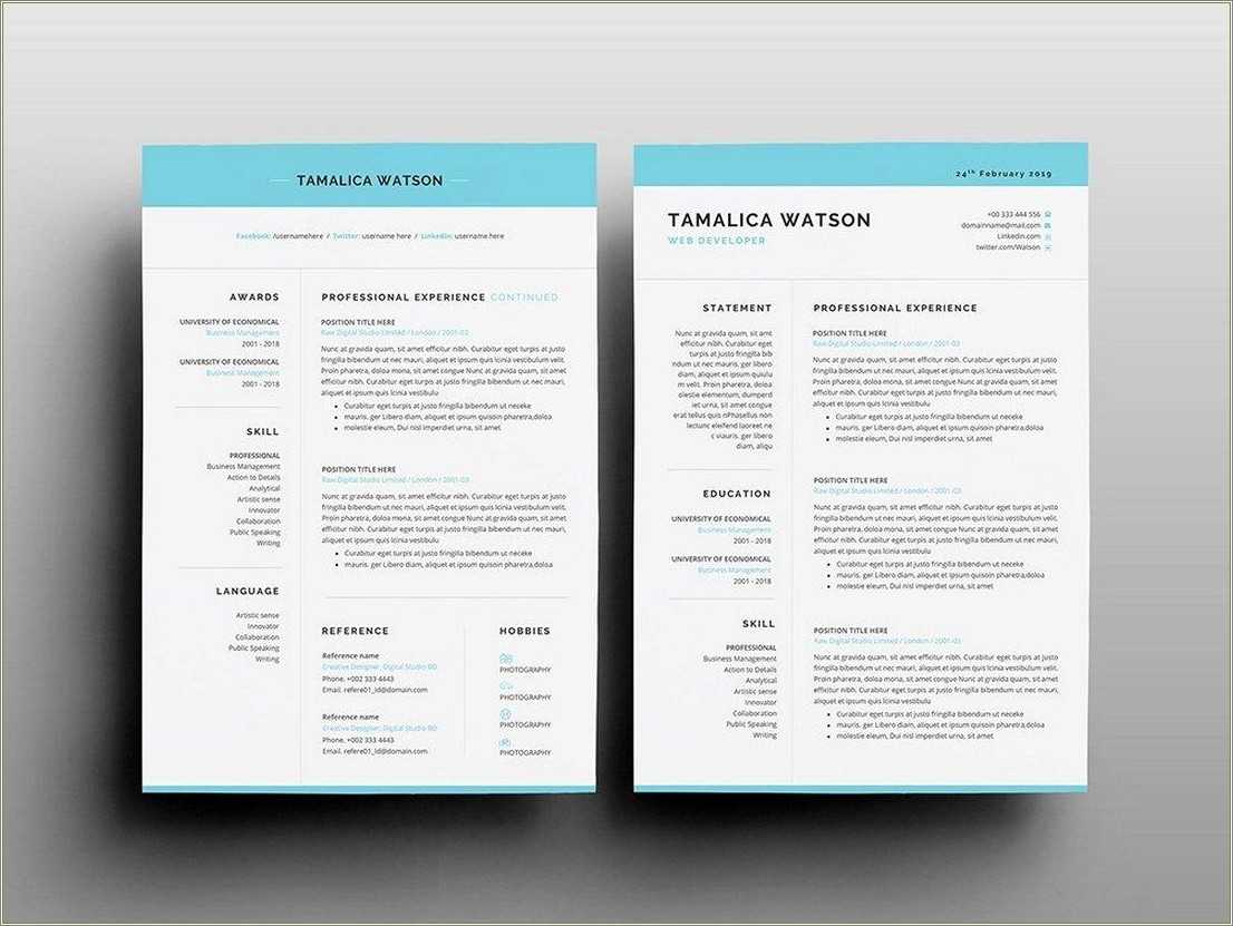 free resume templates 2019 simple with photo