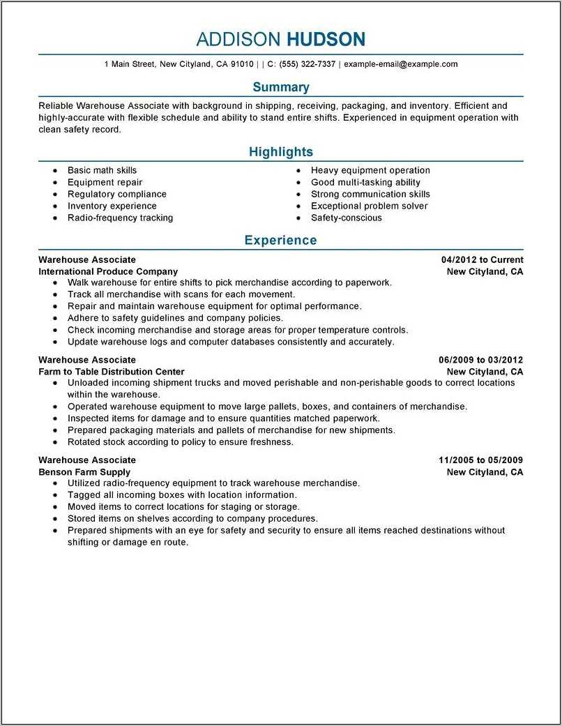 Free Resume Example For Horticulture - Resume Example Gallery