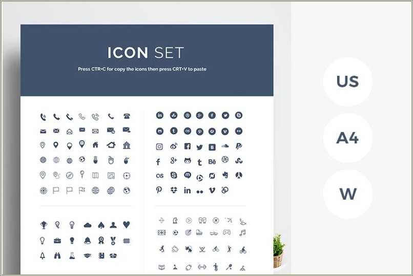 Resume Icons For Word Free Download - Resume Example Gallery