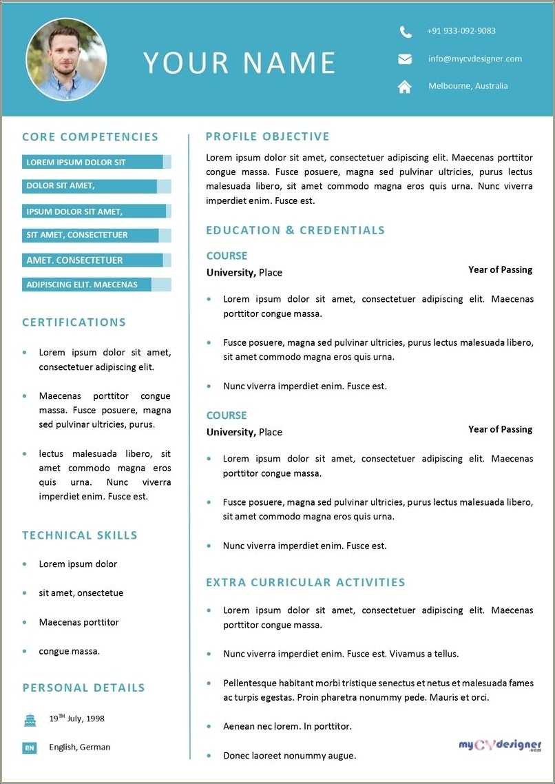 Free Resume Samples For Download - Resume Example Gallery