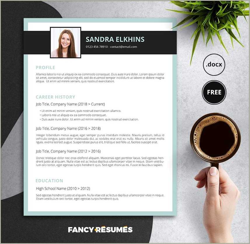 Free Professional Resume Templates Docx