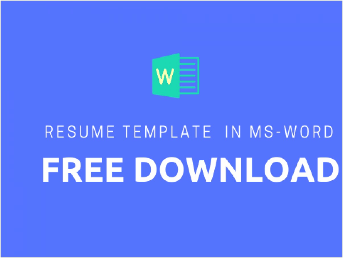 free-resume-templates-download-ms-word-resume-example-gallery