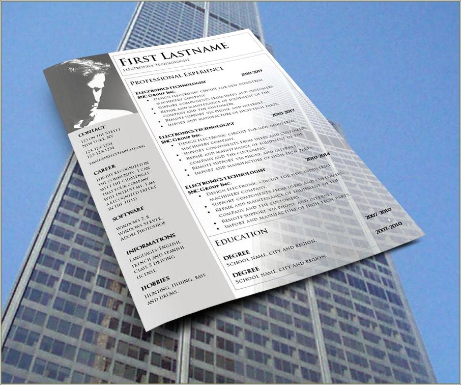 Free Resume Templates Downloads With No Fees - Resume Example Gallery