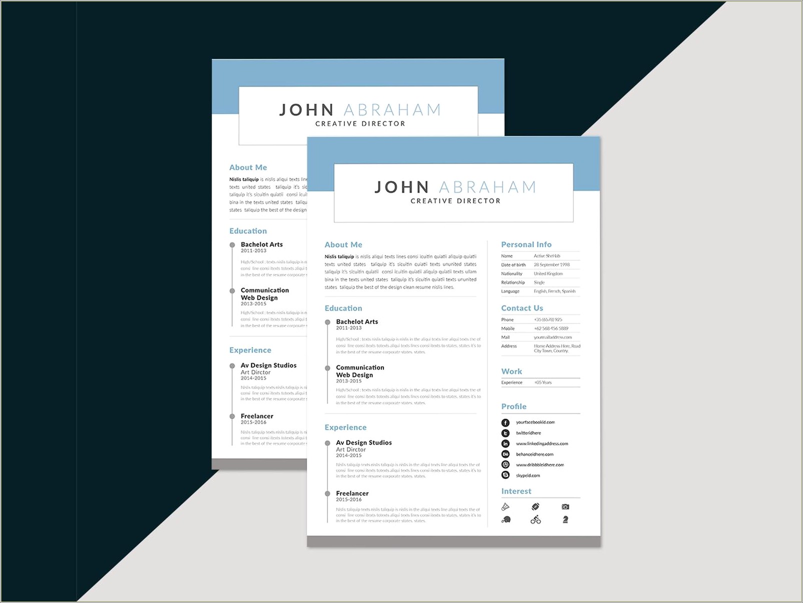 Free Simple Sample Resume Format Resume Example Gallery