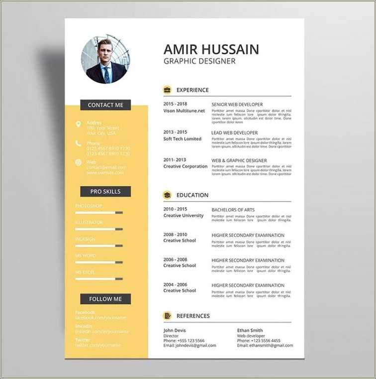 free-templates-for-a-professional-resume-resume-example-gallery