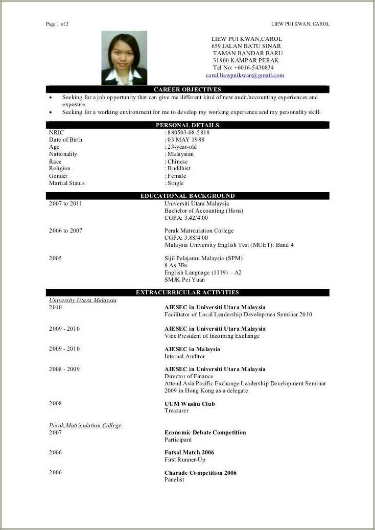 Fresh Graduate Resume Objective Examples Resume Example Gallery