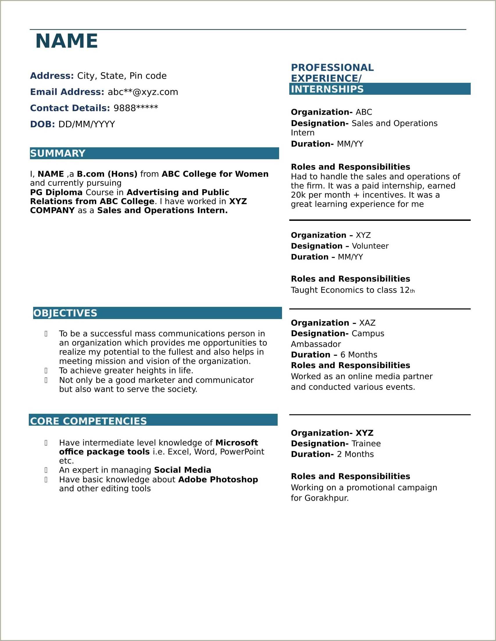 freshers-resume-samples-for-bcom-resume-example-gallery