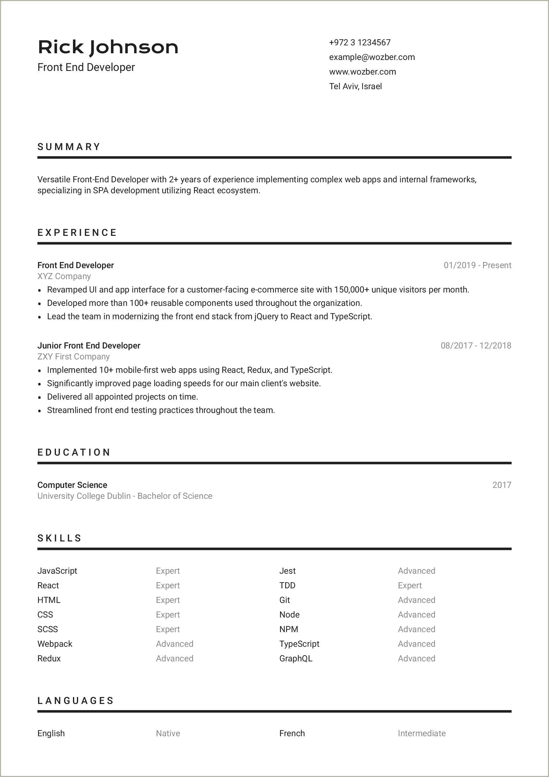 Dental Front Desk Resume Examples - Resume Example Gallery