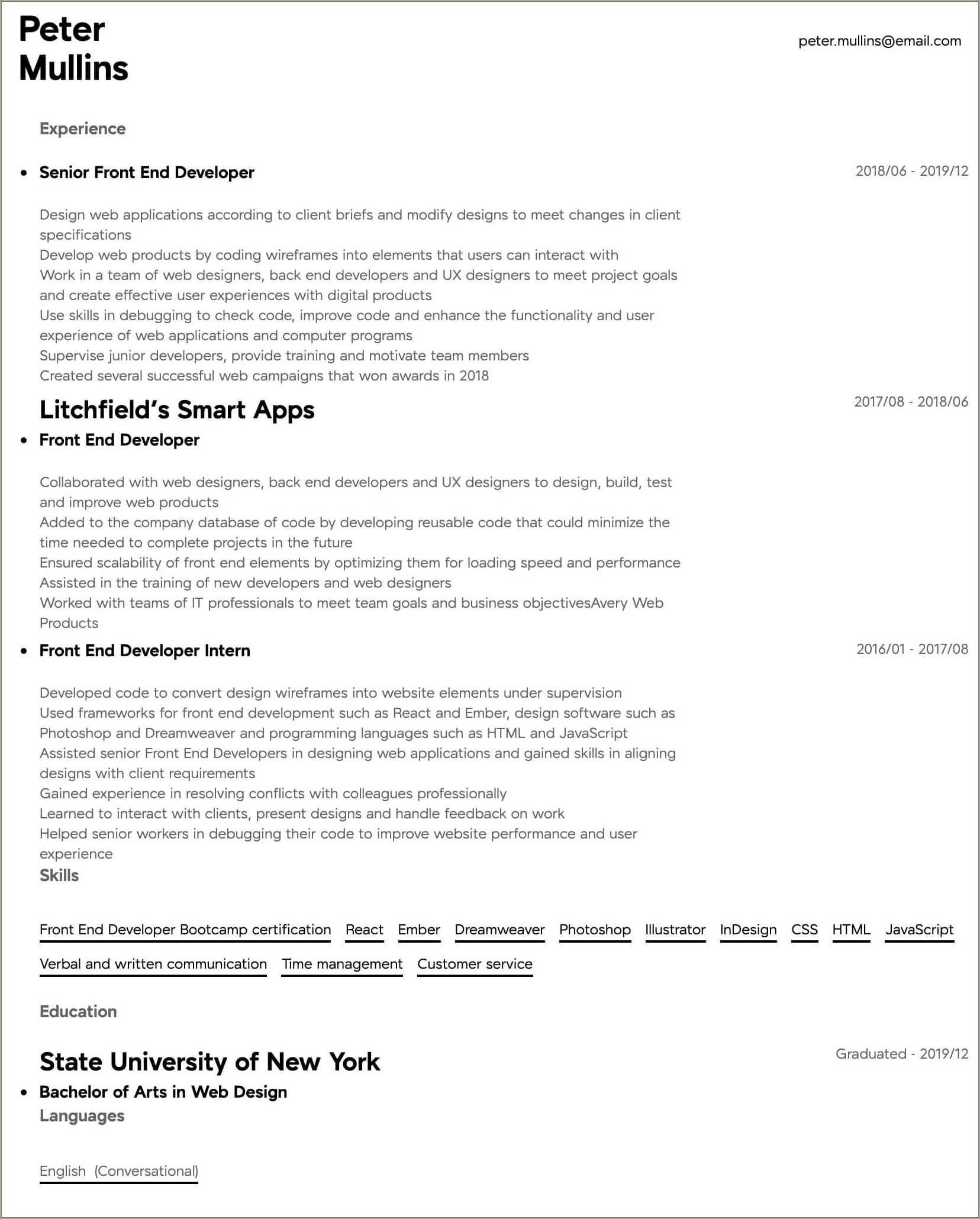 front-end-web-developer-resume-example-resume-example-gallery