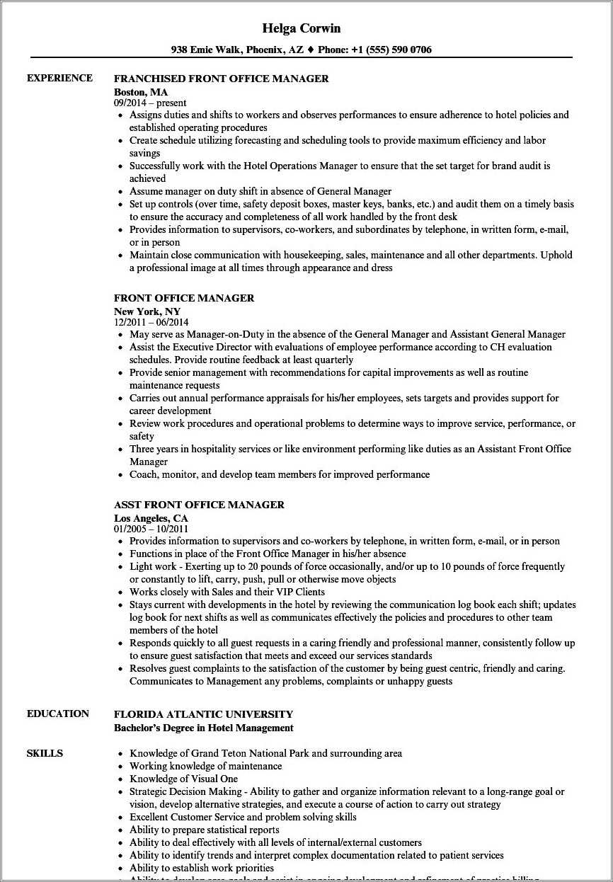 front-office-manager-resume-professional-summary-resume-example-gallery