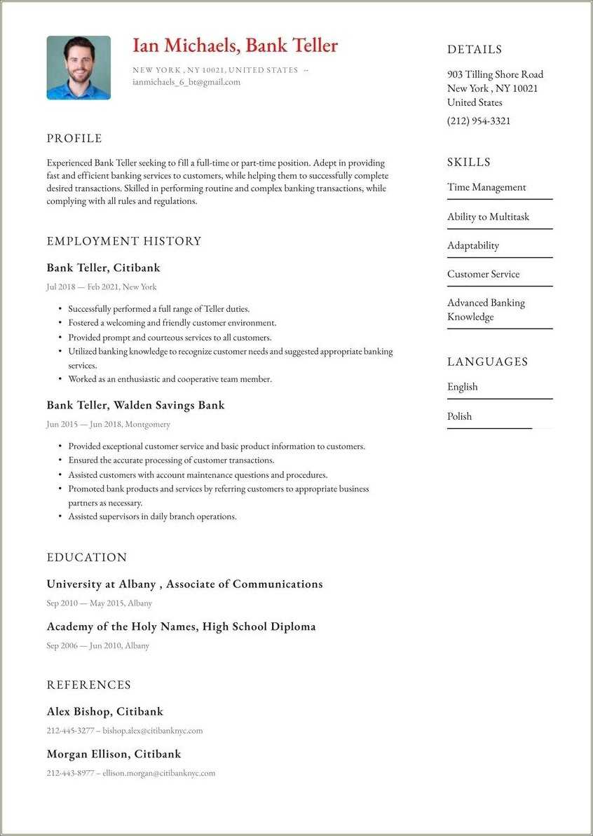 Currency Exchange Job Description For Resume