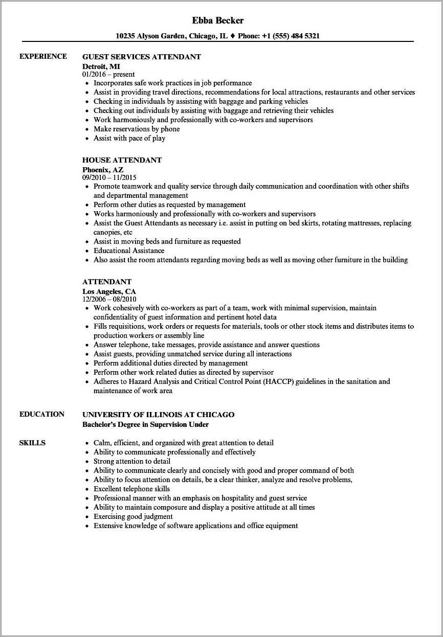 Gas Station Attendant Job Description For Resume Resume Example Gallery