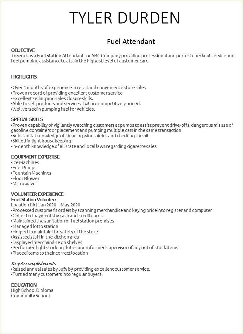 gas-station-attendant-resume-example-resume-example-gallery