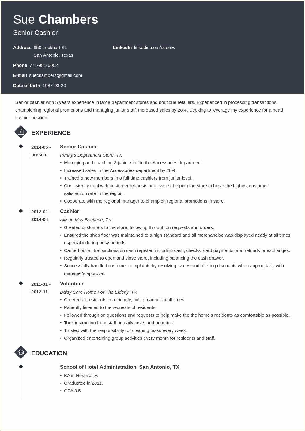 Gas Station Assistant Manager Job Description Resume