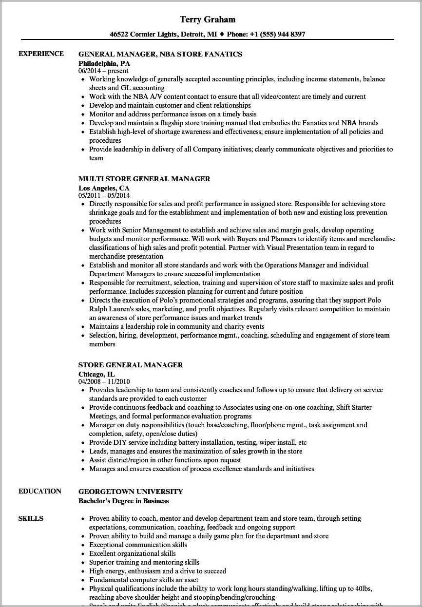 general-manager-sales-resume-sample-resume-example-gallery