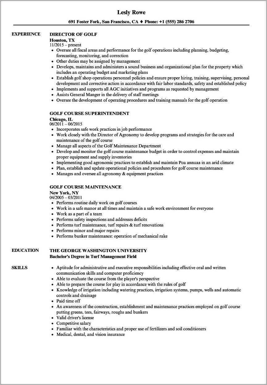 golf-course-groundskeeper-manager-resume-resume-example-gallery