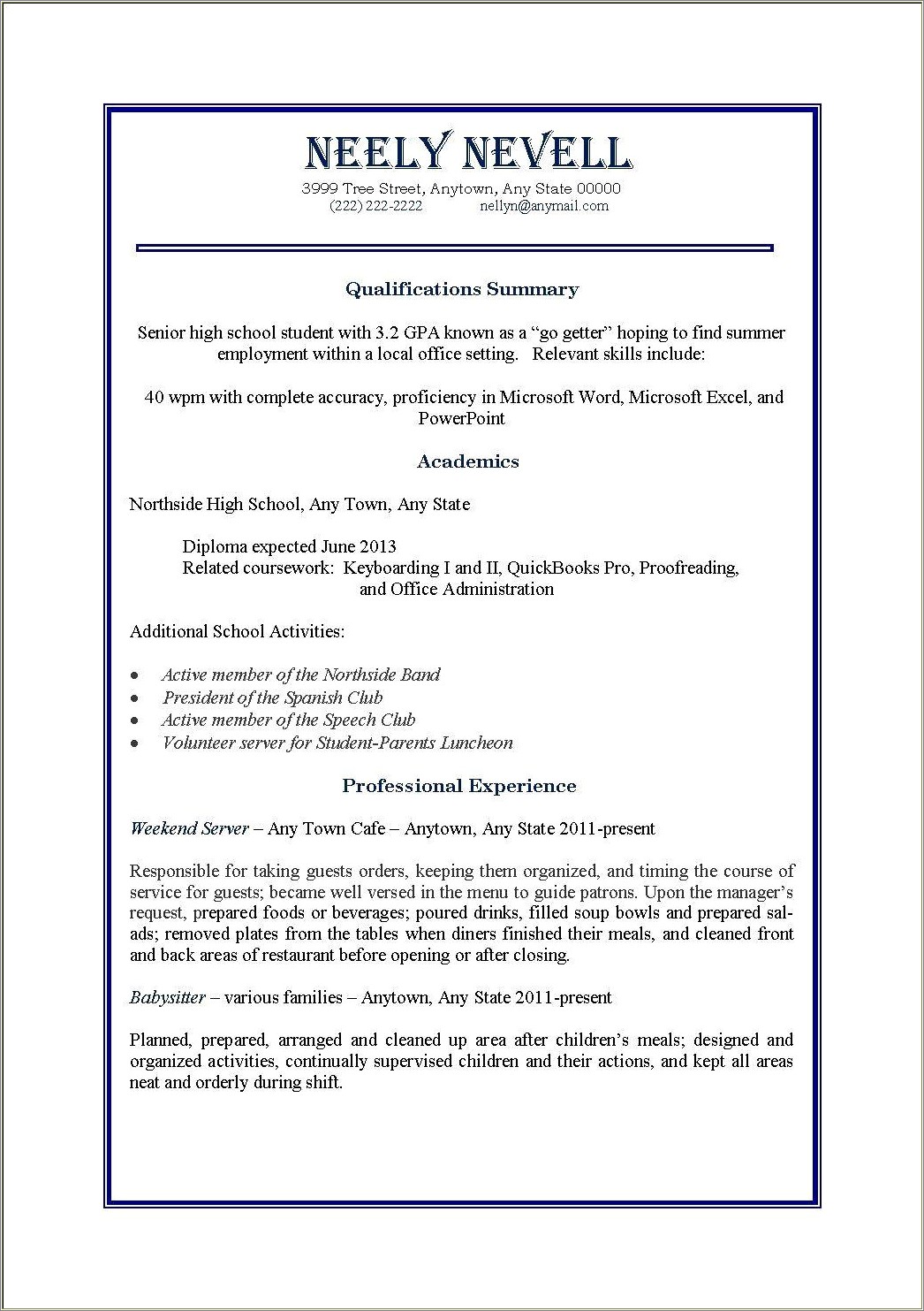 Bad Resume Vs Good Resume Examples Resume Example Gallery