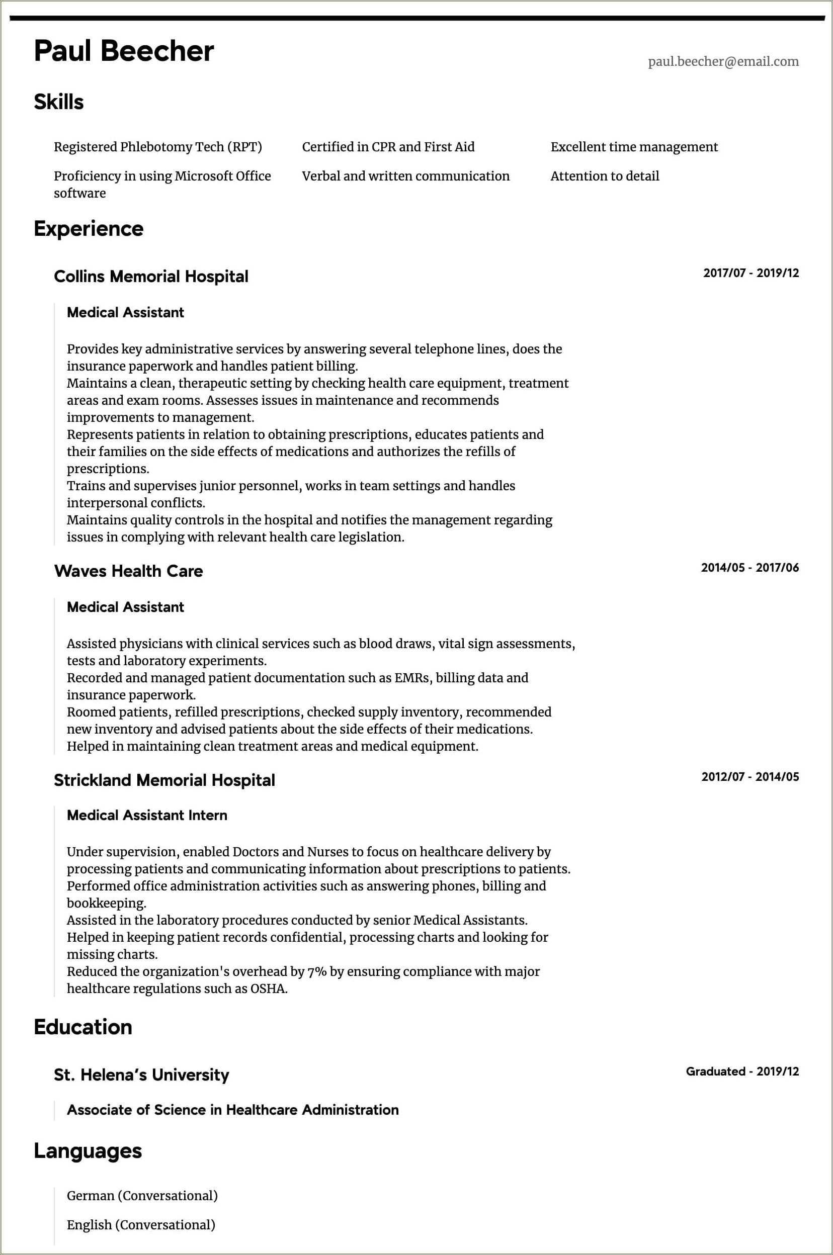 good-resume-objectives-for-medical-field-resume-example-gallery