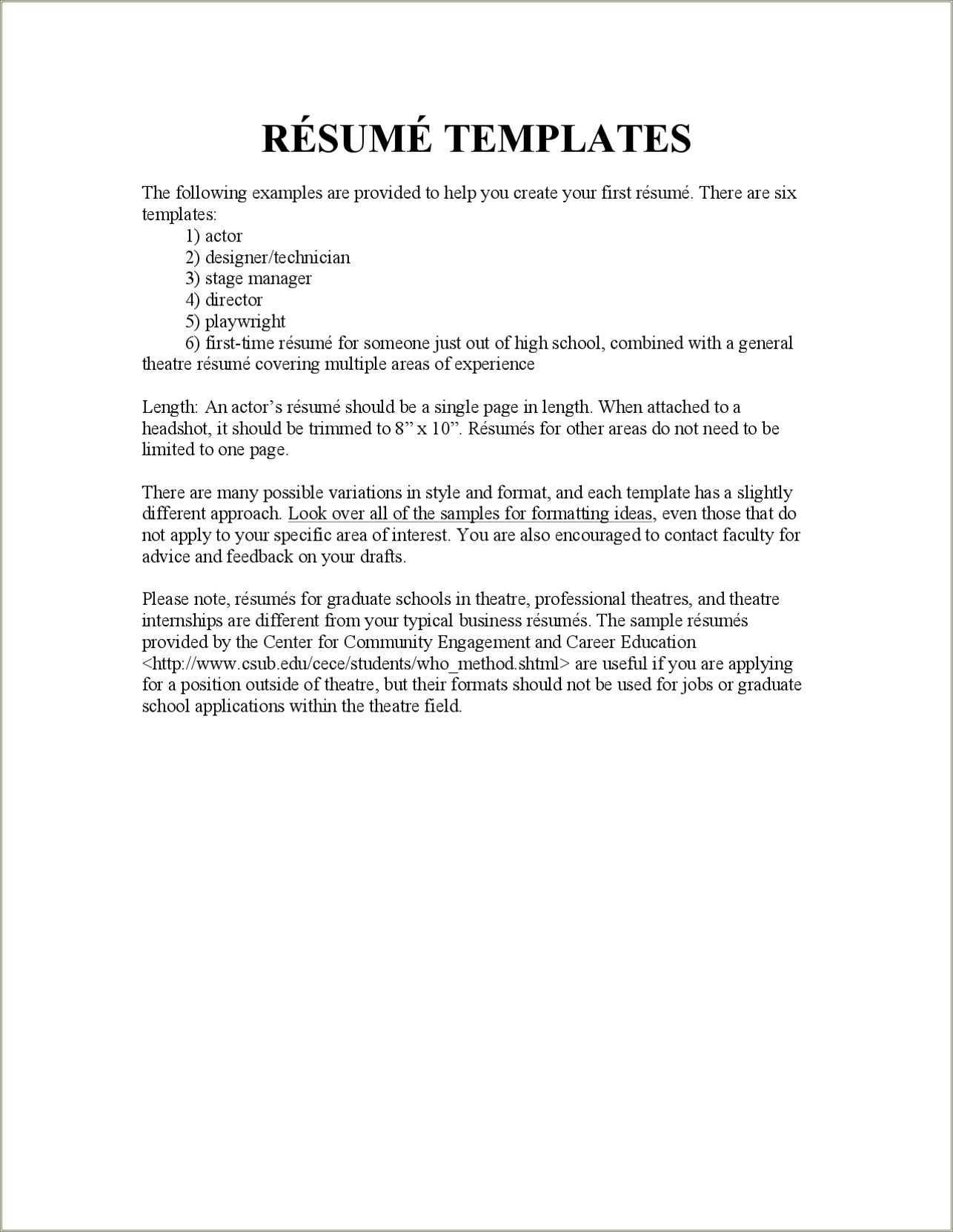 Free Good Looking Resume Templates Resume Example Gallery