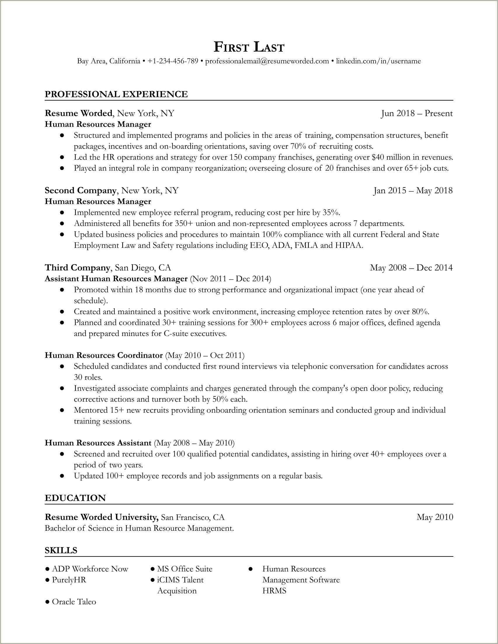 good-things-to-put-on-hr-resume-resume-example-gallery