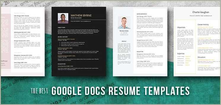 Google Docs Resume And Cover Letter Templates