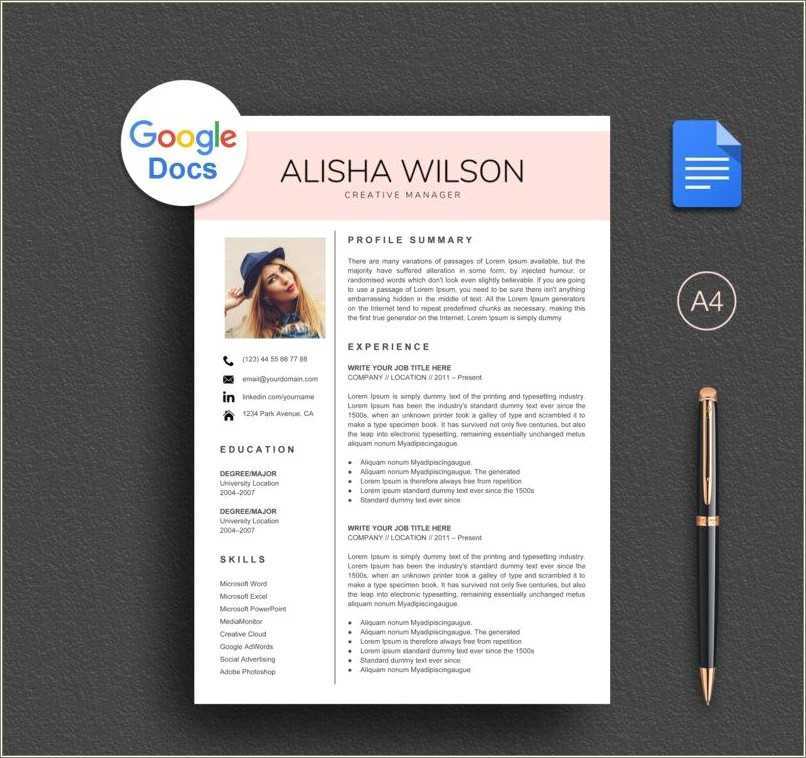 google-docs-resume-template-free-download-resume-example-gallery