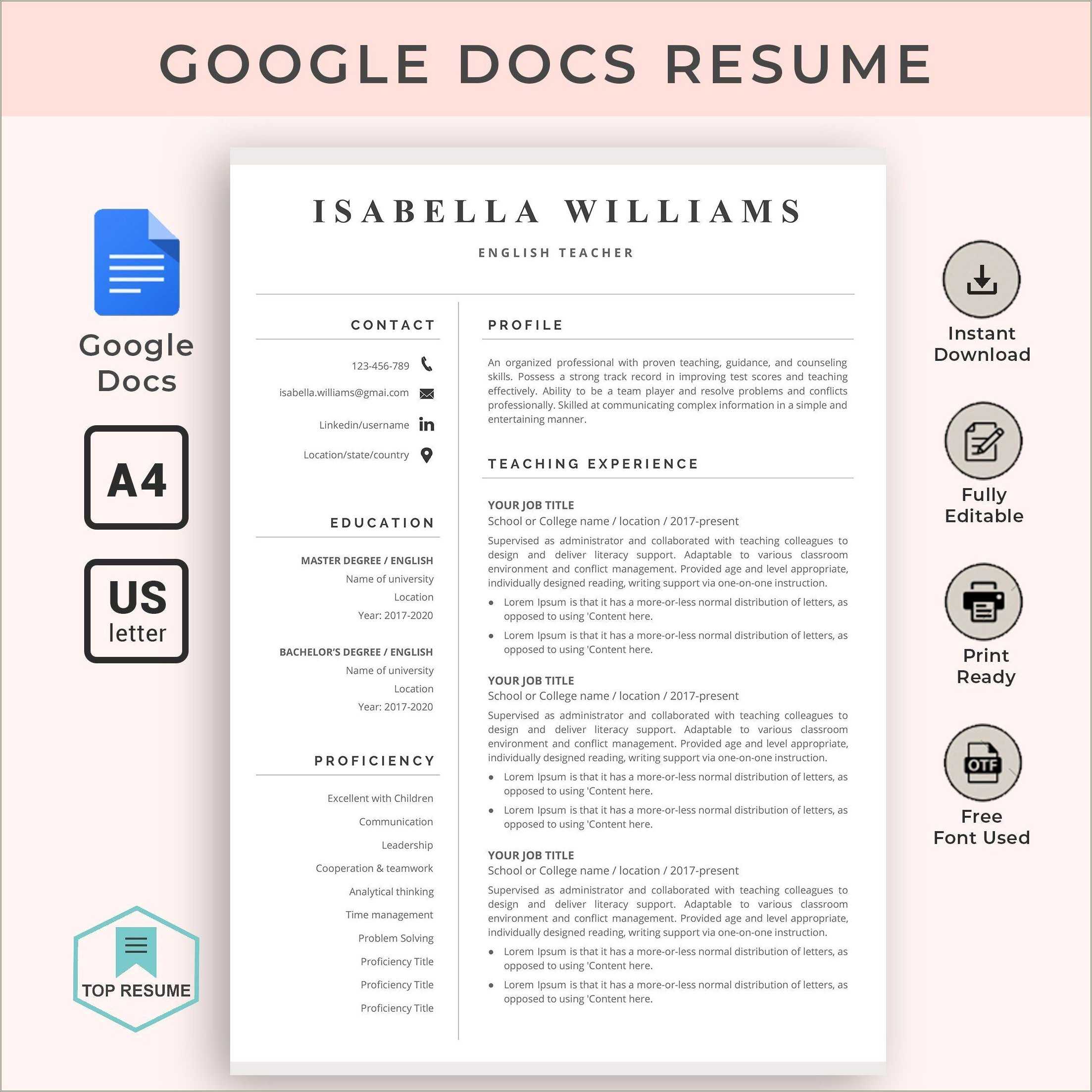 Does Google Drive Have Resume Templates Resume Example Gallery