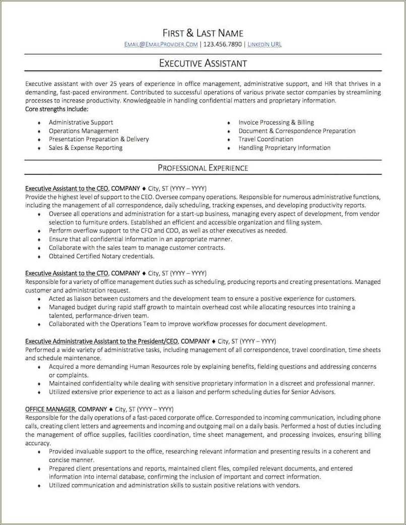 Government Of Canada Resume Examples - Resume Example Gallery