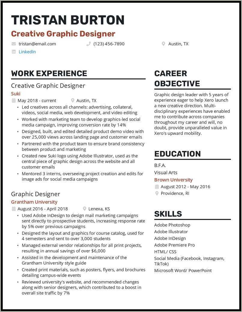 sample-graphic-design-internship-resume-resume-example-gallery